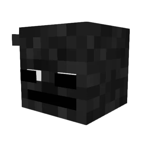 rooster_007 Minecraft avatar head, 3D render