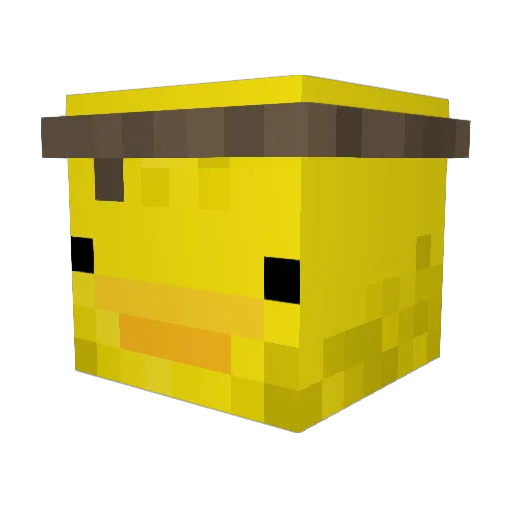 roosterfrench Minecraft avatar head, 3D render