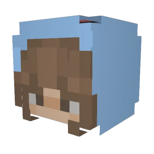 roosvl24 Minecraft avatar head, 3D render