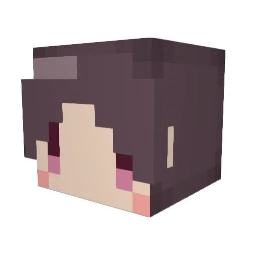 rootama Minecraft avatar head, 3D render