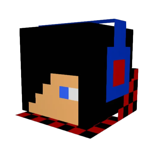 ropda Minecraft avatar head, 3D render