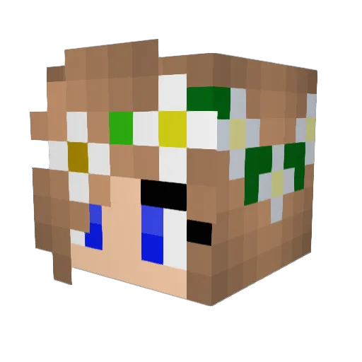 ropergaran Minecraft avatar head, 3D render