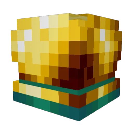 ropoz Minecraft avatar head, 3D render