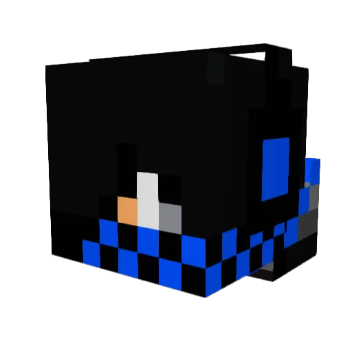 roppan Minecraft avatar head, 3D render