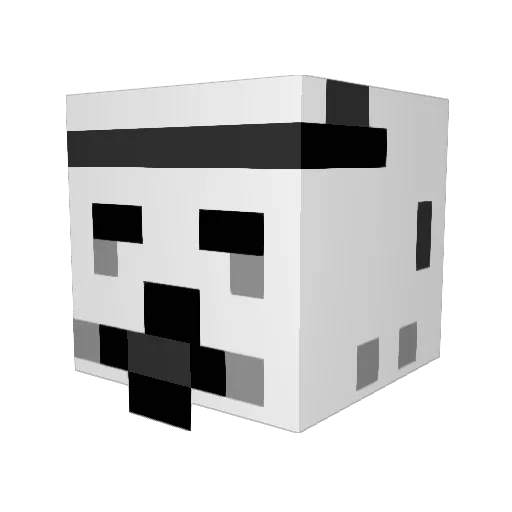rorie_mac Minecraft avatar head, 3D render