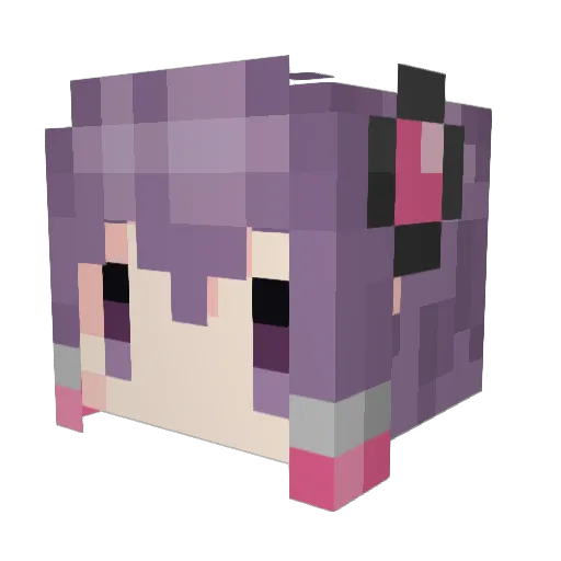 rorigami Minecraft avatar head, 3D render