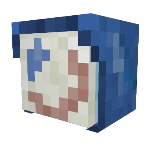 rorobot12 Minecraft avatar head, 3D render