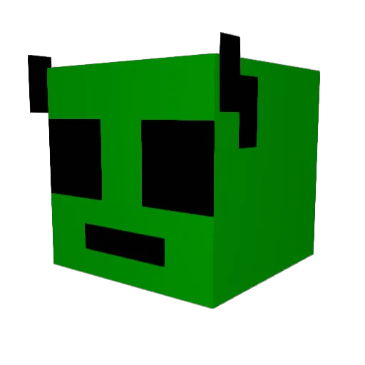 rorocraft Minecraft avatar head, 3D render