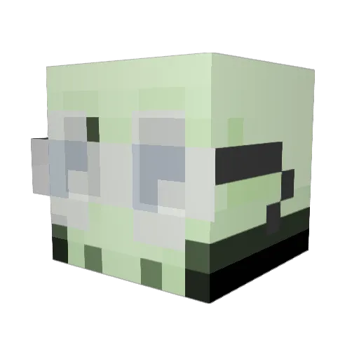 roropentab Minecraft avatar head, 3D render
