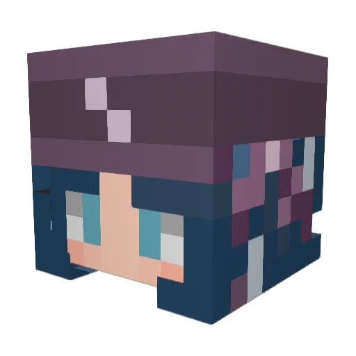 rorora_ Minecraft avatar head, 3D render
