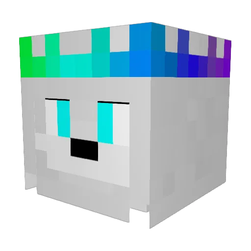 rorrocraft Minecraft avatar head, 3D render