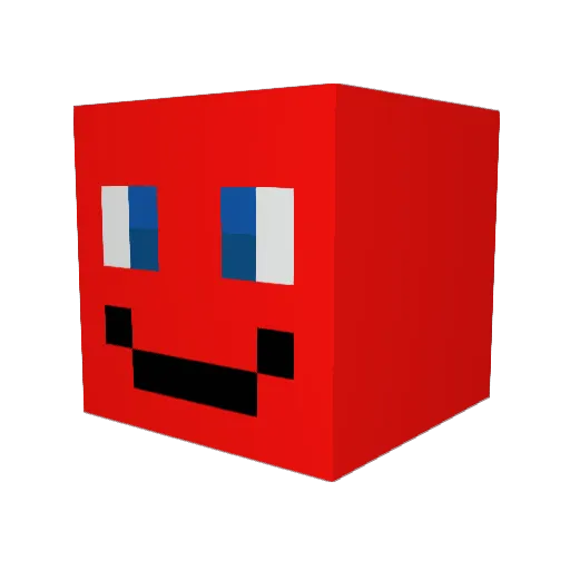 rors Minecraft avatar head, 3D render