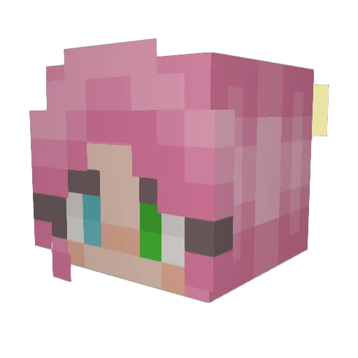 rorshroom Minecraft avatar head, 3D render