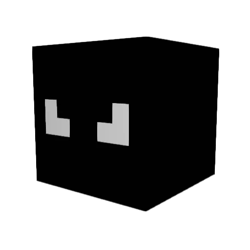 rory_cat Minecraft avatar head, 3D render