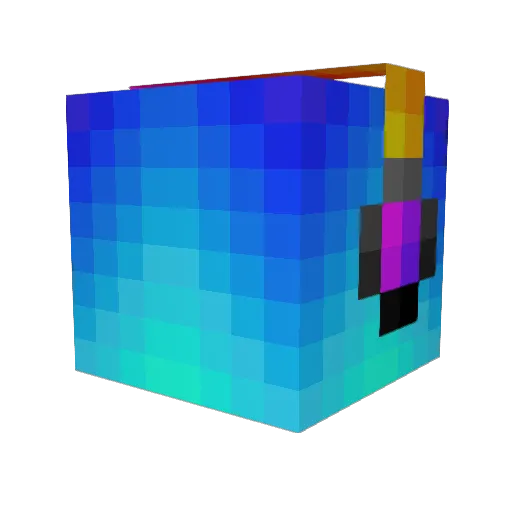 rorybeth Minecraft avatar head, 3D render