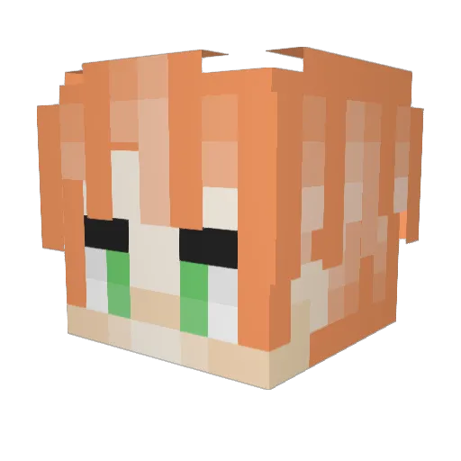 rorykins42 Minecraft avatar head, 3D render