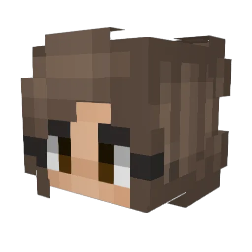 roryquinn Minecraft avatar head, 3D render