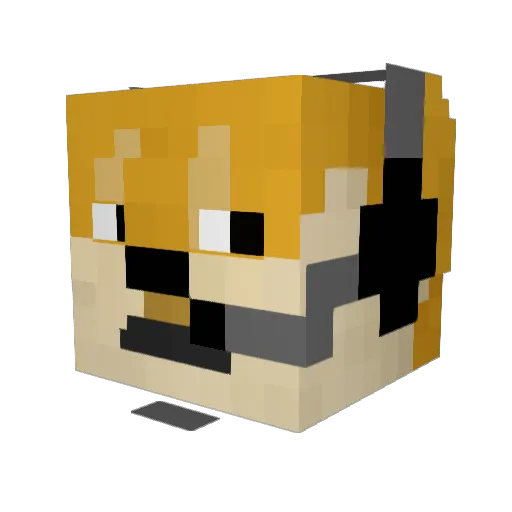 roryval Minecraft avatar head, 3D render
