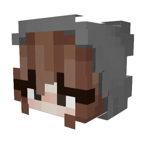 rosa_007 Minecraft avatar head, 3D render
