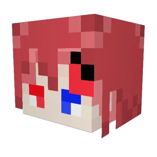 rosa_24 Minecraft avatar head, 3D render