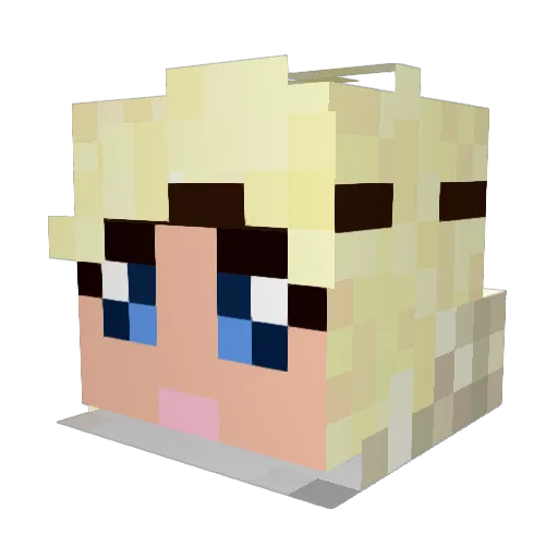 rosala01 Minecraft avatar head, 3D render