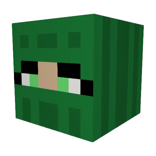 rosamaemae Minecraft avatar head, 3D render