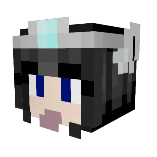rosaremmy Minecraft avatar head, 3D render