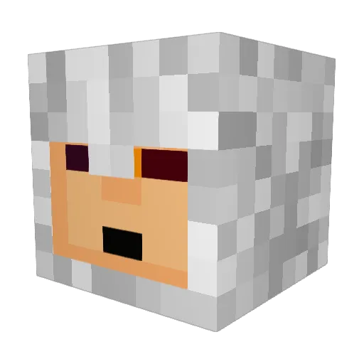 rosarion Minecraft avatar head, 3D render