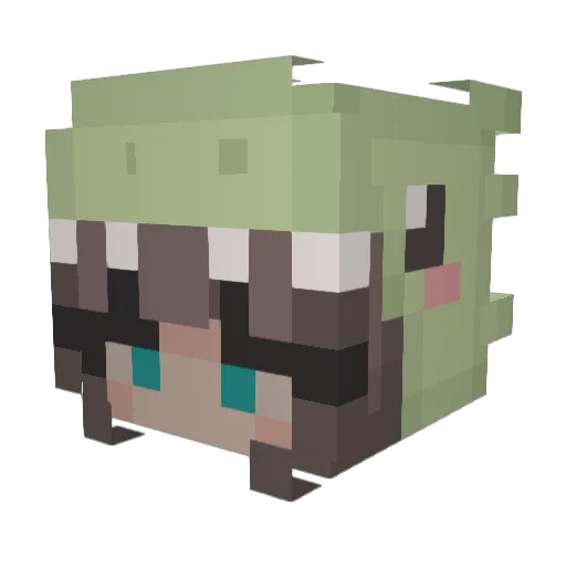 rosbeag Minecraft avatar head, 3D render
