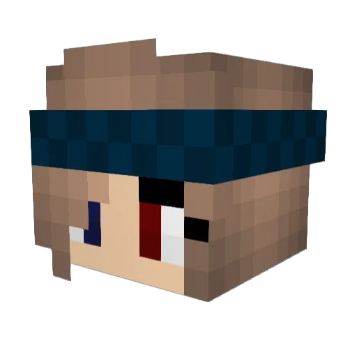 roscoto Minecraft avatar head, 3D render