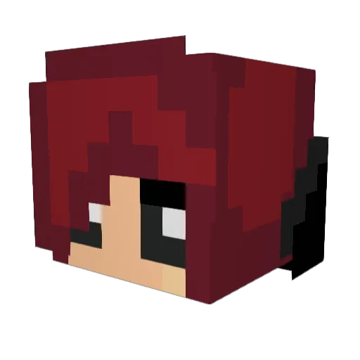 rose15400 Minecraft avatar head, 3D render