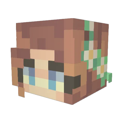rose1999 Minecraft avatar head, 3D render