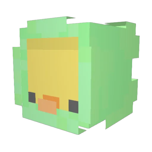 rose2121 Minecraft avatar head, 3D render