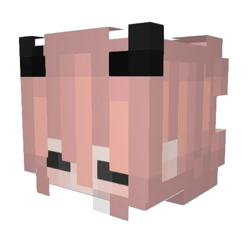 rose2777 Minecraft avatar head, 3D render