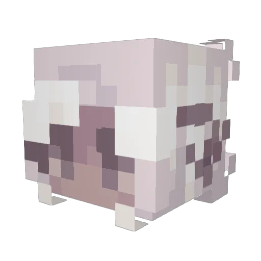 rosechips Minecraft avatar head, 3D render