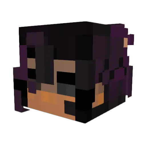 rosechu_ Minecraft avatar head, 3D render