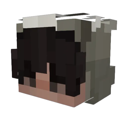 rosedub Minecraft avatar head, 3D render