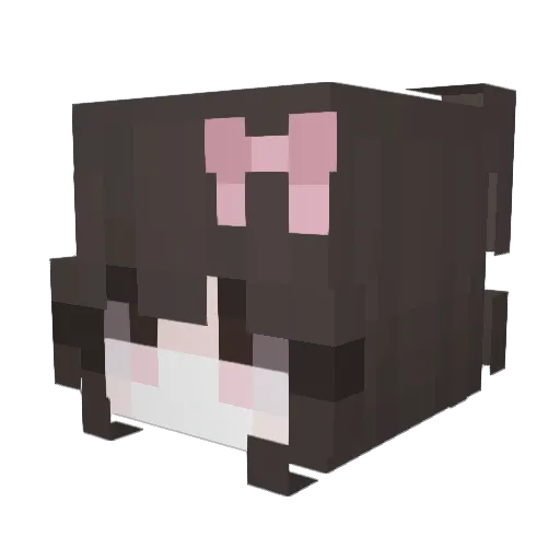 roseep Minecraft avatar head, 3D render