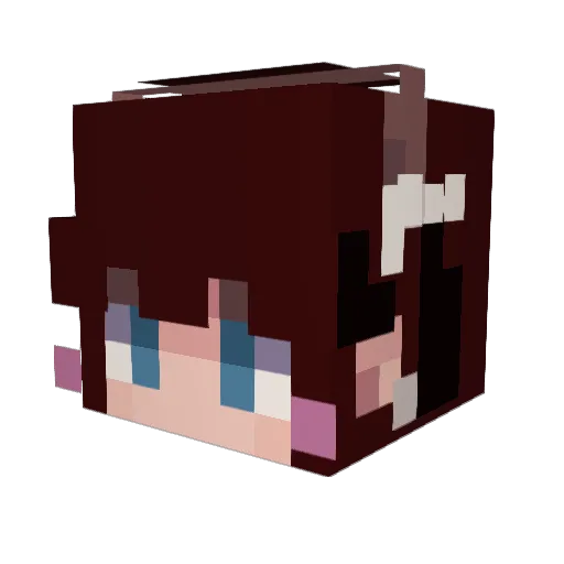 rosehead789 Minecraft avatar head, 3D render