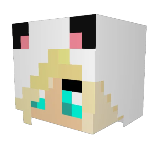 roseie12 Minecraft avatar head, 3D render