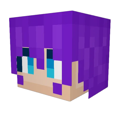 rosemeow9 Minecraft avatar head, 3D render