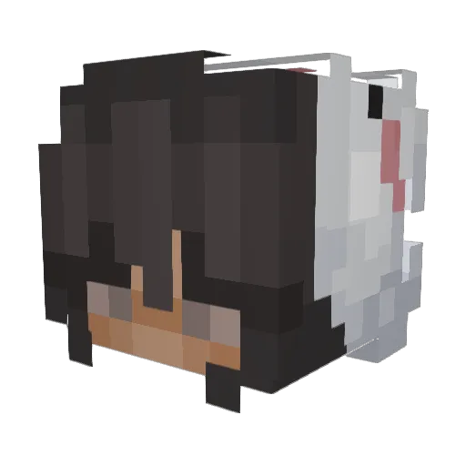 rosenitexy Minecraft avatar head, 3D render