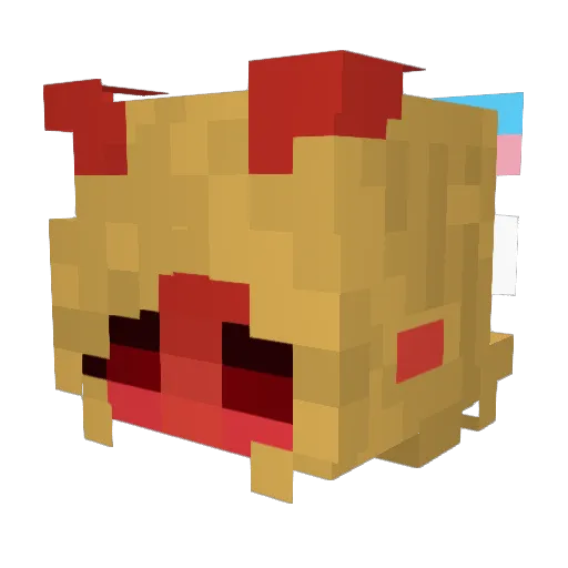 rosepathway Minecraft avatar head, 3D render