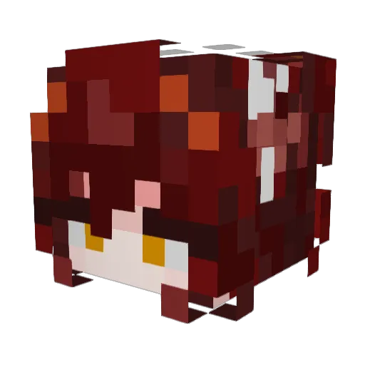 rosequartzhoe Minecraft avatar head, 3D render