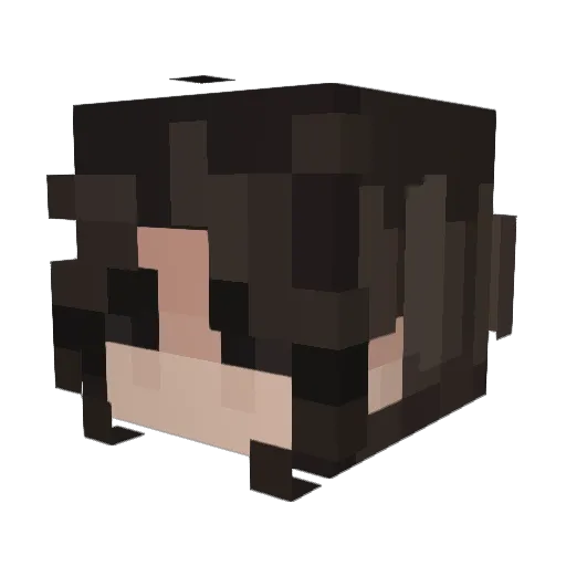 roseredway Minecraft avatar head, 3D render
