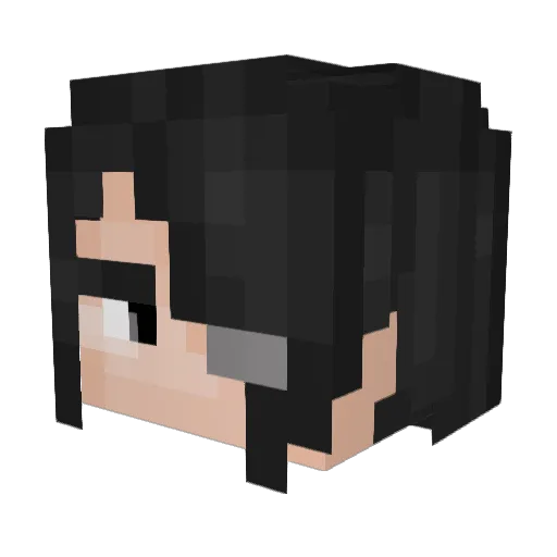 roserose1114 Minecraft avatar head, 3D render