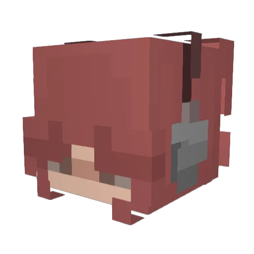rosesbloom4u Minecraft avatar head, 3D render