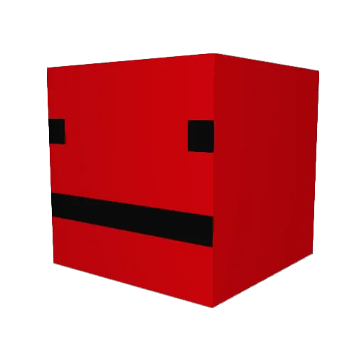 rosevoids Minecraft avatar head, 3D render
