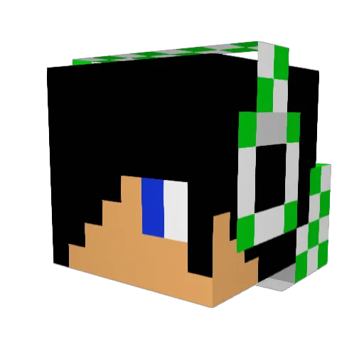 rosieee13 Minecraft avatar head, 3D render