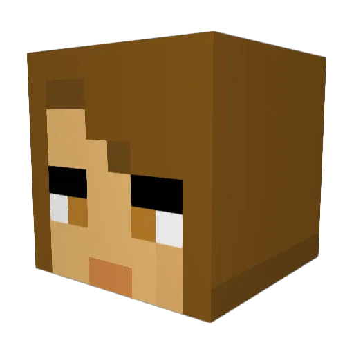 rosietav1 Minecraft avatar head, 3D render